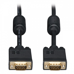 Tripp Lite Cable VGA Coaxial para Monitor, VGA (D-Sub) Macho - VGA (D-Sub) Macho, 15.24 Metros, Negro 
