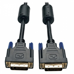 Tripp Lite by Eaton Cable DVI de Doble Enlace para Monitor, DVI-D Macho - DVI-D Macho, 1.83 Metros, Negro 