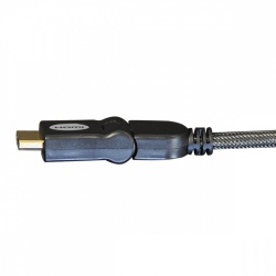 Tripp Lite Cable HDMI de Alta Velocidad con Conectores Giratorios, HDMI 1.3 Macho - HDMI 1.3 Macho, 4K, 30Hz, 1.83 Metros, Negro 