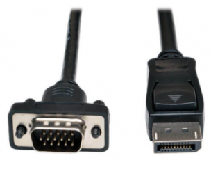 Tripp Lite Cable DisplayPort 1.2 Macho - VGA Macho, 1080p, 3.05 Metros, Negro 
