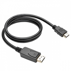 Tripp Lite Cable DisplayPort 1.2 Macho - HDMI Macho, 4K, 91cm, Negro 