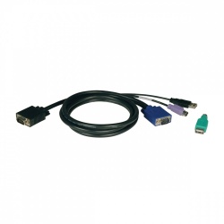 Tripp Lite Cable KVM, VGA (D-Sub) Macho - USB A Macho, 4.6 Metros 