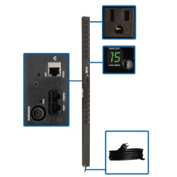Tripp Lite PDU Monitoreable Monofásico, 1.4kW, 120V, 3 Metros, para Instalación 0U en Rack 