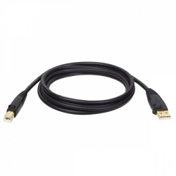 Tripp Lite Cable USB 2.0 A Macho - USB 2.0 B Macho, 4.57 Metros, Negro 