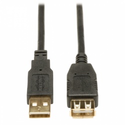 Tripp Lite Cable USB 2.0 A Macho - USB 2.0 A Hembra, 3.05 Metros, Negro 