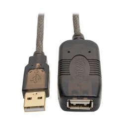Tripp Lite Cable de Extensión Repetidor Activo USB Macho - USB Hembra, 7.6 Metros, Negro 