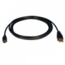 Tripp Lite Cable USB 2.0 de Alta Velocidad, USB 2.0 A Macho - mini USB B Macho, 1.83 Metros, Negro 