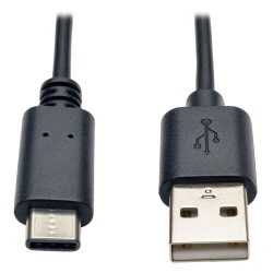 Tripp Lite Cable USB 2.0 de Alta Velocidad USB A Macho - USB C Macho, 1.83 Metros, Negro 