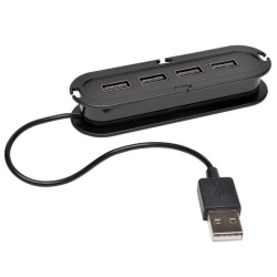 Tripp Lite by Eaton Ultra-Mini Hub, USB 2.0, 4 Puertos, 480 Mbit/s 