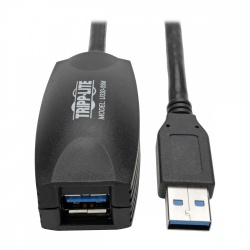 Tripp Lite Cable de Extensión Repetidor Activo USB Macho - USB Hembra, 4.8 Metros, Negro 