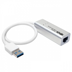 Tripp Lite Adaptador de Red USB U336-000-GB-AL, Alámbrico, Plata 