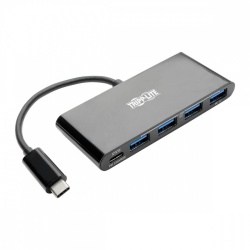 Tripp Lite Hub USB 3.1 - 4x USB A 3.0 / 1x USB C 3.1 Hembra, 5000 Mbit/s, Negro 