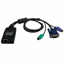 Tripp Lite by Eaton Cable KVM B055-001-PS2, Cat5 Hembra - 2x PS/2 / VGA Macho, Negro 