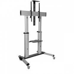 Tripp Lite by Eaton Soporte Movil de Piso DMCS60100XX para Pantalla 60'' - 100'', hasta 100KG, Plata/Negro 