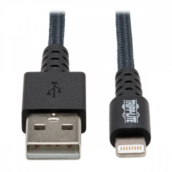 Tripp Lite by Eaton Cable Lightning Macho - USB A Macho para Carga Pesada, 90cm, Gris 