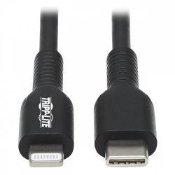 Tripp Lite by Eaton Cable USB-C Macho - Lightning Macho, 1 Metro, Negro 