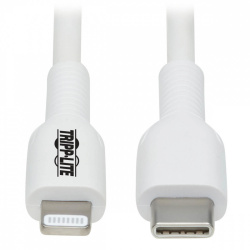 Tripp Lite by Eaton Cable USB-C Macho - Lightning Macho, 1 Metro, Blanco 