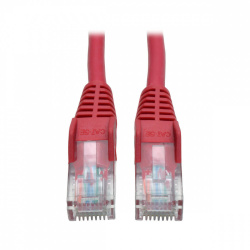 Tripp Lite by Eaton Cable Patch Cat5e Moldeado sin Enganches RJ-45 Macho - RJ-45 Macho, 7.62 Metros, Rojo 