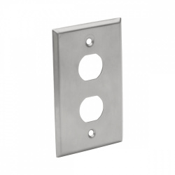 Tripp Lite by Eaton Placa de Pared, RJ-45, 2 Puertos, Plata 
