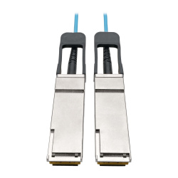 Tripp Lite by Eaton Cable QSFP+ Macho - QSFP+ Macho, 10 Metros, Aqua 