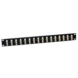 Tripp Lite by Eaton Panel de 16 Adaptadores Fibra Óptica ST, Negro 