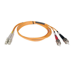 Tripp Lite by Eaton Cable Fibra Óptica 2x LC Macho - 2x ST Macho, 2 Metros, Naranja 