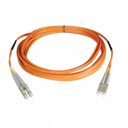 Tripp Lite by Eaton Cable Fibra Óptica Dúplex Multimodo LC Macho - LC Macho, 1 Metro, Naranja 