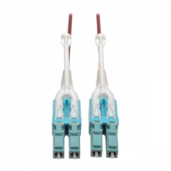 Tripp Lite by Eaton Cable Fibra Óptica Multimodo OM4 LC Macho - LC Macho, Núcleo 50µm, Cubierta 125µm, 4 Metros, Multicolor  