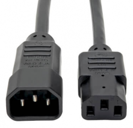 Tripp Lite by Eaton Cable de Poder 18AWG, C13 coupler Macho - C14 coupler Hembra, 3 Metros 