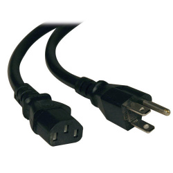 Tripp Lite by Eaton Cable de Poder NEMA 5-15P Macho - C13 Acoplador Hembra, 91cm, Negro 