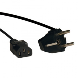 Tripp Lite by Eaton Cable de Poder C13 Macho - CEE7/7 Hembra, 1.8 Metros, Negro 