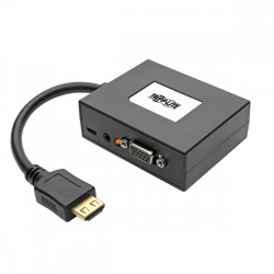 Tripp Lite by Eaton Adaptador HDMI Macho - 3x VGA/2x 3.5mm Hembra, 15cm, Negro 