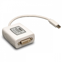 Tripp Lite by Eaton Cable Adaptador Mini Displayport Macho - DVI-I Hembra, 15cm, Blanco, para Mac 