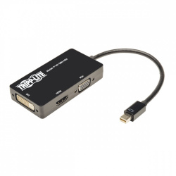 Tripp Lite by Eaton Cable Adaptador Mini DisplayPort 1.2 Macho - DVI-D/HDMI/HD15 Hembra, 1080p, 15cm, Negro 