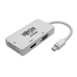 Tripp Lite by Eaton Adaptador Mini DisplayPort Macho - VGA/DVI/HDMI Hembra, Blanco 
