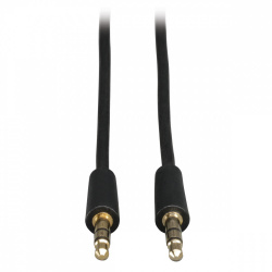 Tripp Lite by Eaton Cable 3.5mm Macho - 3.5mm Macho, 15.24 Metros, Negro 