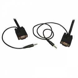 Tripp Lite by Eaton Cable Coaxial para Monitor, VGA (D-Sub) Macho - VGA (D-Sub) Macho, 4.57 Metros, Negro 