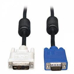 Tripp Lite by Eaton Cable para Monitor DVI-A Macho - VGA (D-Sub) Macho, 1.83 Metros, Negro 