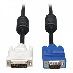 Tripp Lite by Eaton Cable para Monitor DVI-A Macho - VGA (D-Sub) Macho, 3.05 Metros, Negro 