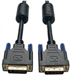Tripp Lite by Eaton Cable DVI de Doble Enlace para Monitor, DVI-D Macho - DVI-D Macho, 90cm, Negro 