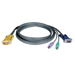 Tripp Lite by Eaton Kit Cable para Multiplexor KVM PS/2 (3 en 1), 3.05 Metros 