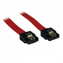 Tripp Lite by Eaton Cable de Señal SATA 7-pin Macho - 7-pin Macho, 30.5cm, Rojo 