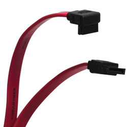 Tripp Lite by Eaton Cable Serial ATA en Angulo Recto SATA 7-pin Macho - SATA 7-pin Macho, 48cm, Negro/Rojo 