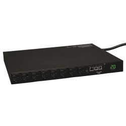Tripp Lite by Eaton PDU Monofásico Controlable, 20A 120V, para instalación Horizontal en 1U de Rack 