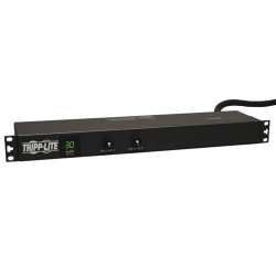 Tripp Lite by Eaton PDU Monofásico con Medidor Digital, 30A 120V, para Instalación Horizontal en 1U de Rack 