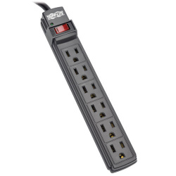 Tripp Lite by Eaton Barra Multicontactos Power It!, 6 Contactos, 120V, 15A, 1.83 Metros, Negro 
