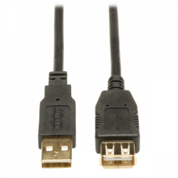 Tripp Lite by Eaton Cable USB 2.0 A Macho - USB 2.0 A Hembra, 90cm, Negro 
