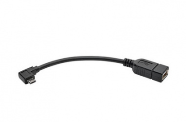 Tripp Lite Micro USB To USB OTG Host Adapter Cable, 5-Pin USB Micro-B To USB-A