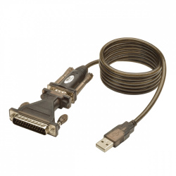 Tripp Lite by Eaton Cable USB A  Macho - Serial DB25 Macho, 1.52 Metros, Negro 