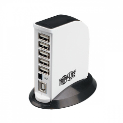 Tripp Lite by Eaton Hub USB 2.0 de Alta Velocidad, 7 Puertos, 480 Mbit/s, Negro/Blanco 